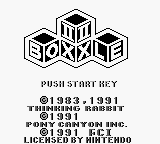 Boxxle II (USA) Title Screen